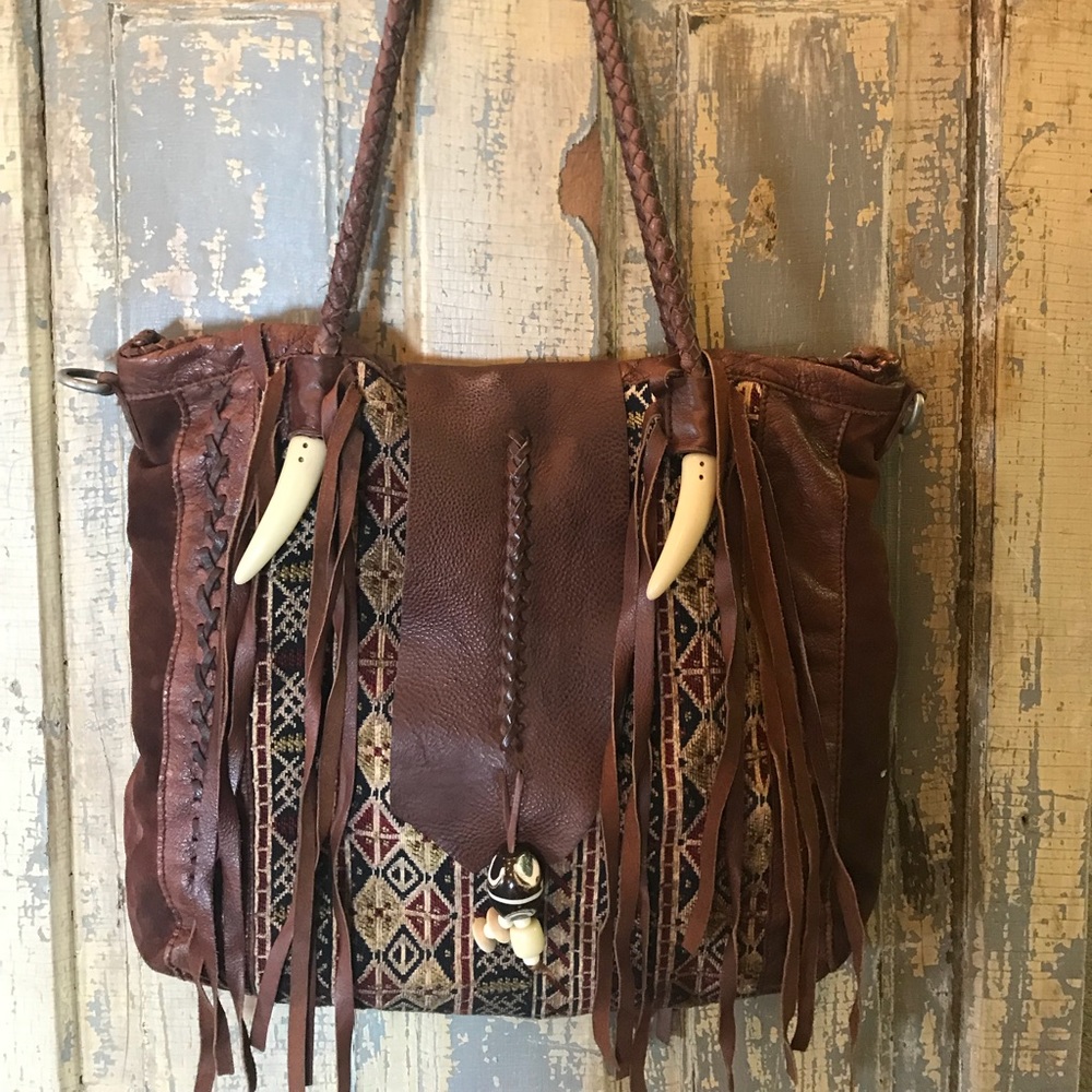 Free People fringe crossbody purse
